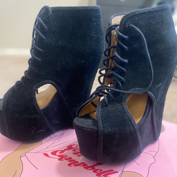 Jeffery campbell black suede style roks-hi - Picture 5 of 6